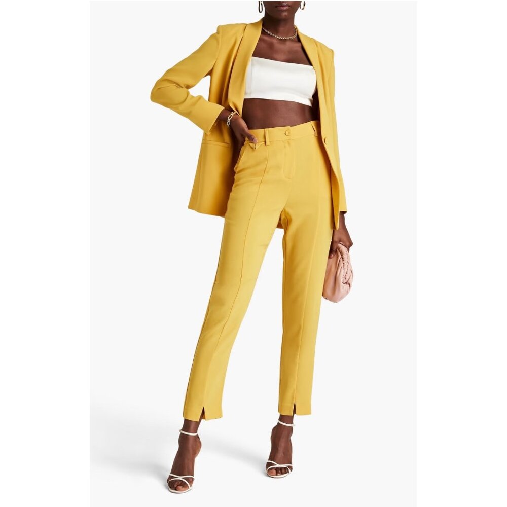 DVF Diane Von Furstenberg Wilder Syllo Crepe Tapered Pants Sz 16 Womens (XL) Sig
